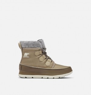 Buty Zimowe Damskie Sorel Explorer Carnival Khaki | Polska-0482LZBVU