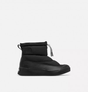 Buty Zimowe Damskie Sorel Out N About Iv Puffy Waterproof Czarne | Polska-9132FHGBO