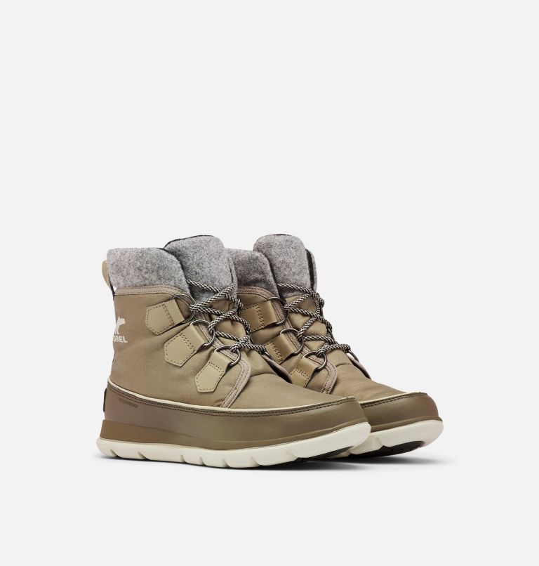 Buty Zimowe Damskie Sorel Explorer Carnival Khaki | Polska-0482LZBVU