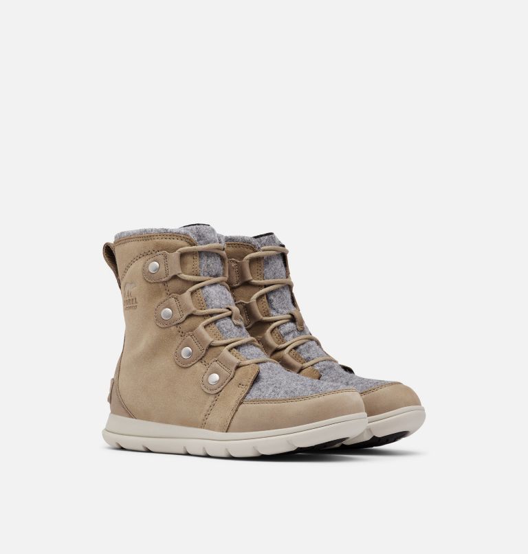 Buty Zimowe Damskie Sorel Explorer Joan Khaki | Polska-2183DAQTM