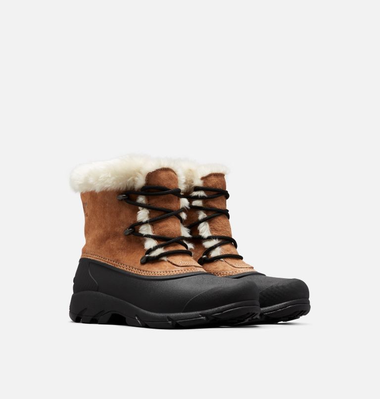 Buty Zimowe Damskie Sorel Snow Angel Brązowe Czarne | Polska-3720UXKNF