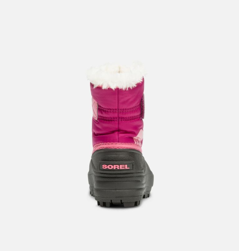 Buty Zimowe Dziecięce Sorel Snow Commander Różowe Czarne | Polska-8603IKPRF