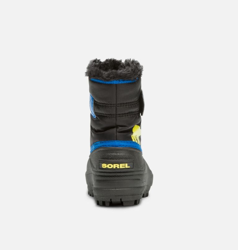 Buty Zimowe Dziecięce Sorel Snow Commander Czarne Niebieskie | Polska-0853MDYFT