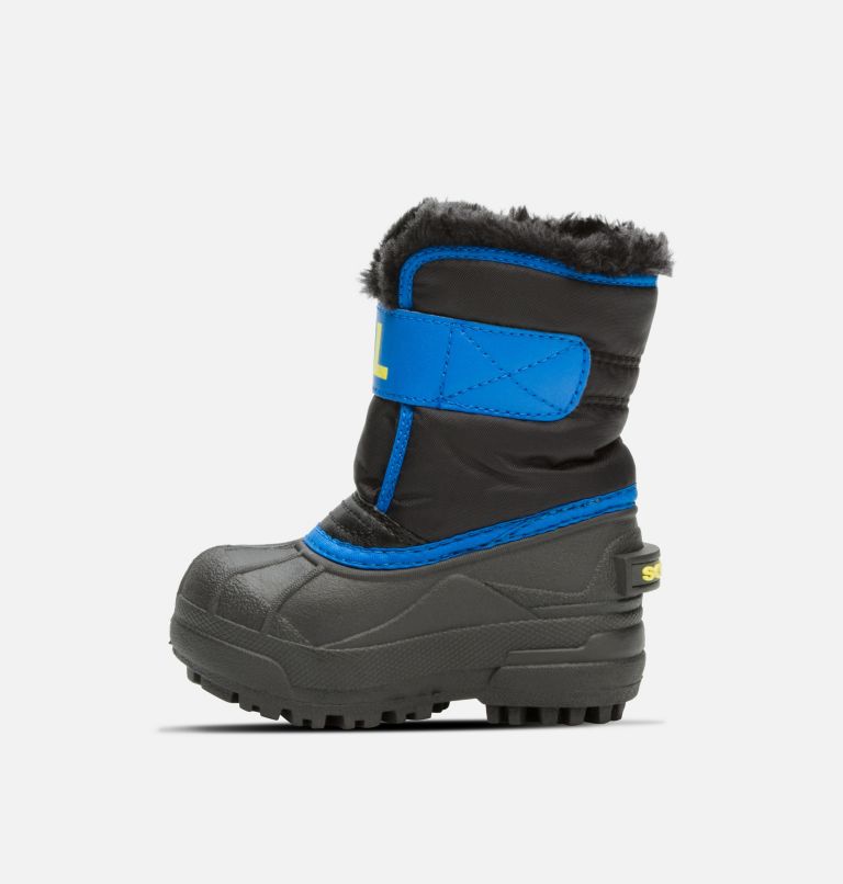 Buty Zimowe Dziecięce Sorel Snow Commander Czarne Niebieskie | Polska-0853MDYFT