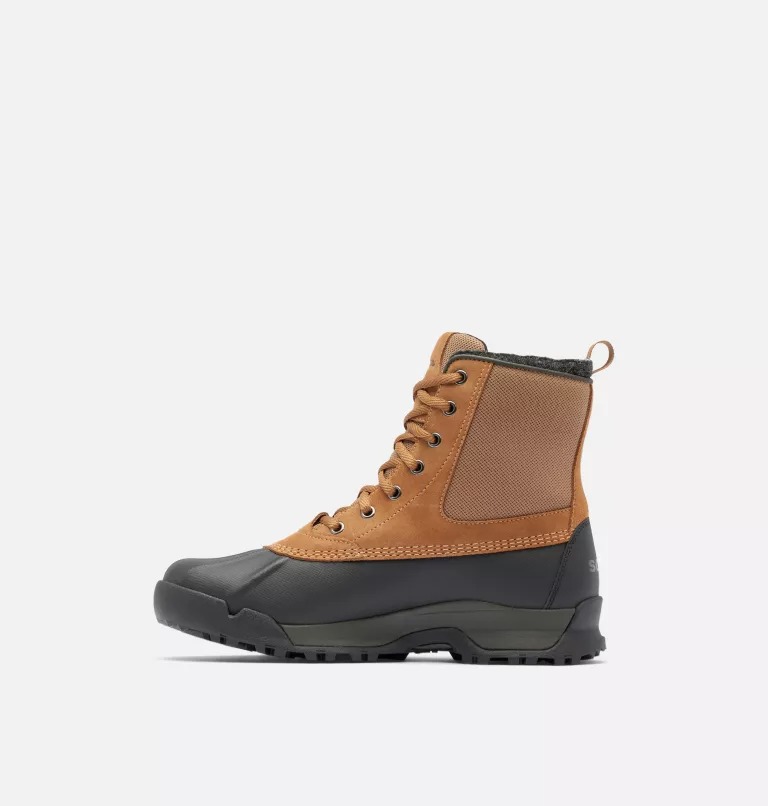 Buty Zimowe Męskie Sorel Buxton Lite Waterproof Brązowe | Polska-2308JAFMG