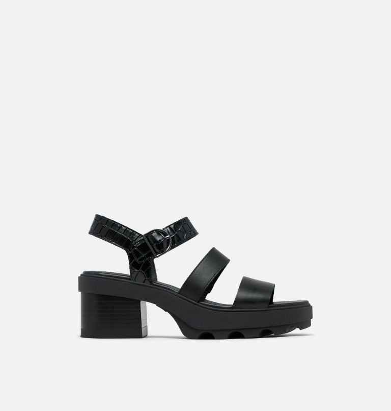 Sandały na Obcasie Damskie Sorel Joanie Ankle Strap Czarne | Polska-0432XZKUB