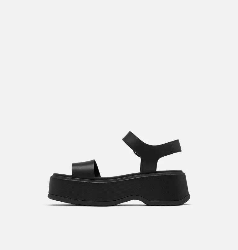 Sandały na Platformie Damskie Sorel Dayspring Ankle Strap Czarne | Polska-7259ISNEC