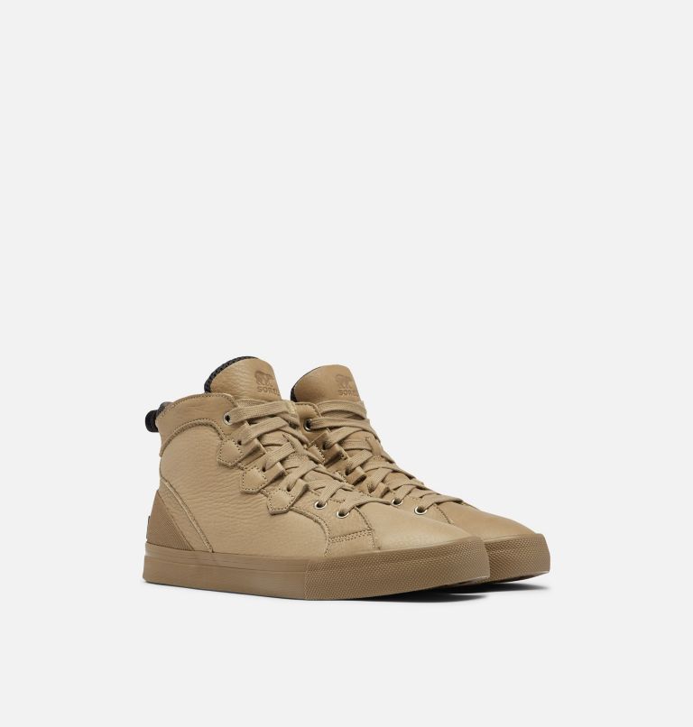 Trampki Męskie Sorel Caribou Mid Khaki | Polska-0325CBQVA